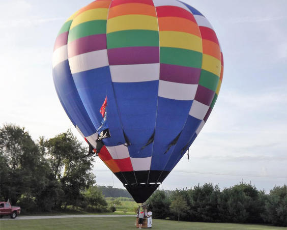 Hoist the Coulors Hot Air Balloon