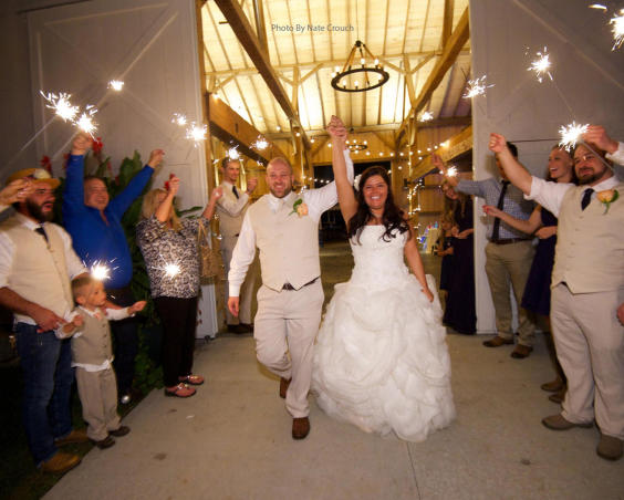 Cartlidge Barn - Wedding Reception Exit by Nate Crouch