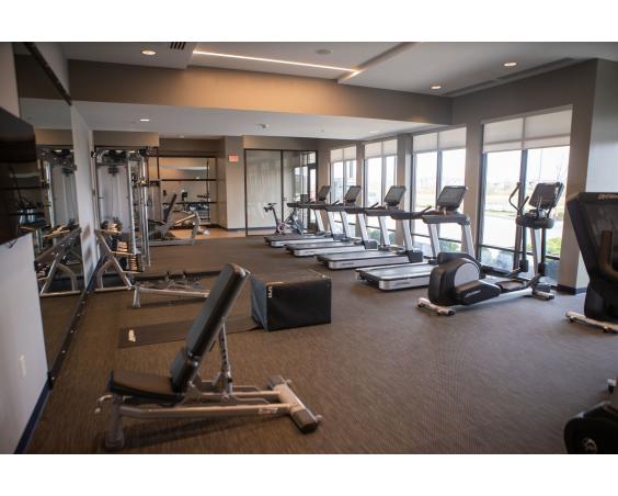The gym at the Courtyard.