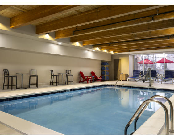 The indoor pool at Home2 Suites.