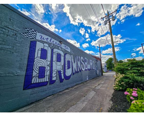 The alley outside the Browny.