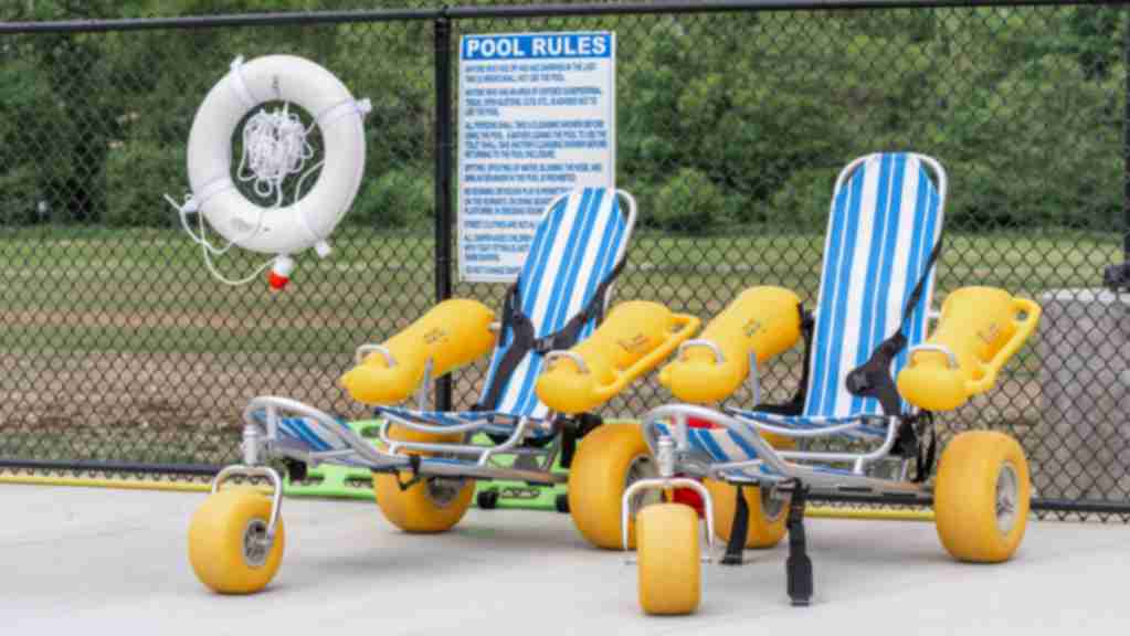 Water wheelchairs at Murphy Aquatic Park