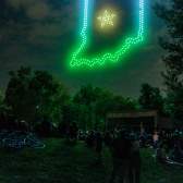 Drone show at Plainfield Quaker Days Festival