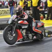 Motorcycle drag racing at U.S. Nationals