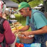 Local vendors offer up fresh produce at the Plainfield Chamber Farmers Market.
