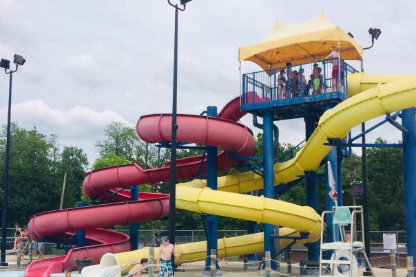 Gill Family Aquatic Center, waterslides