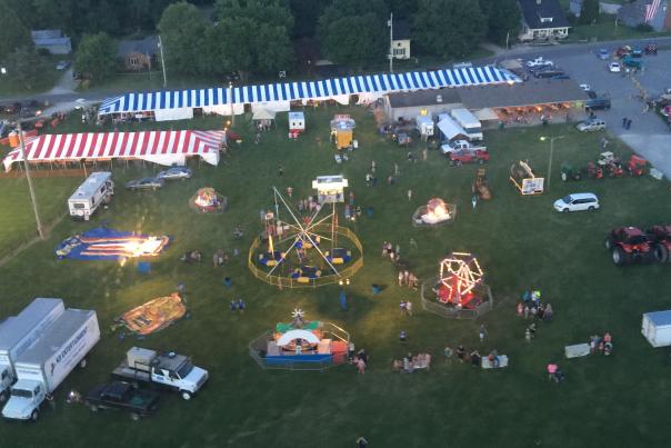Amo Fish Fry Festival aerial view