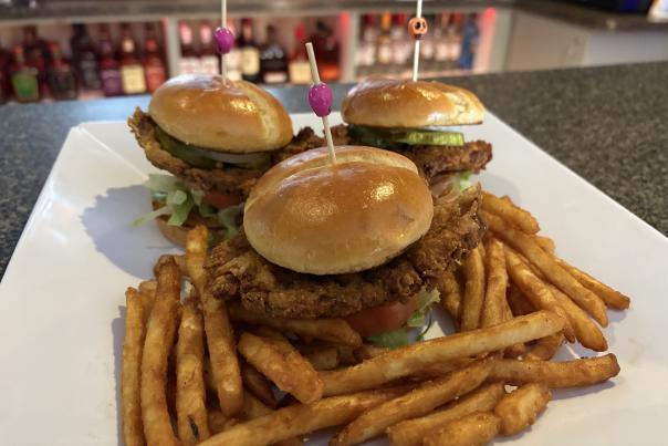 The Kickstand's tenderloin sliders and fries menu item for 2026 Hendricks County Flavor Fest