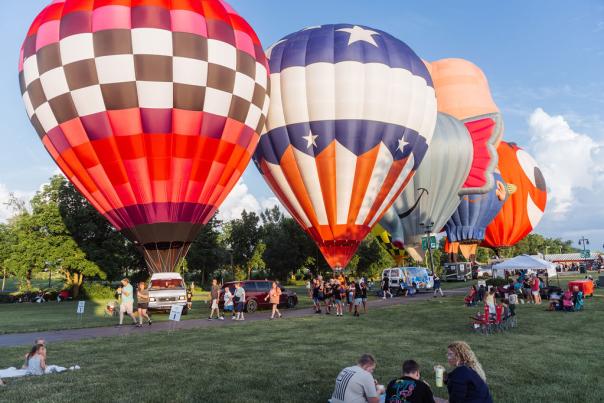 Hot Air Balloons at Rib Fest