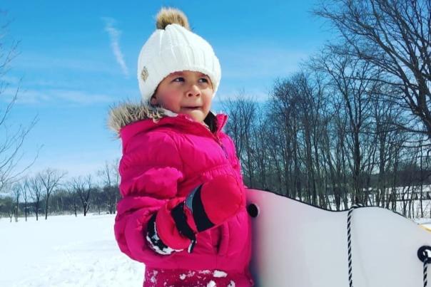 Sledding at Hummel Park