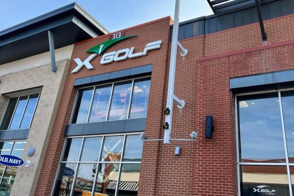 X-Golf Entrance Sign