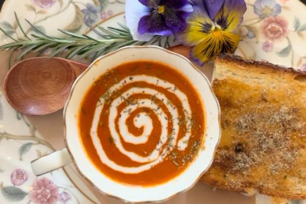 Brie & Bartlett Soup + Toastie