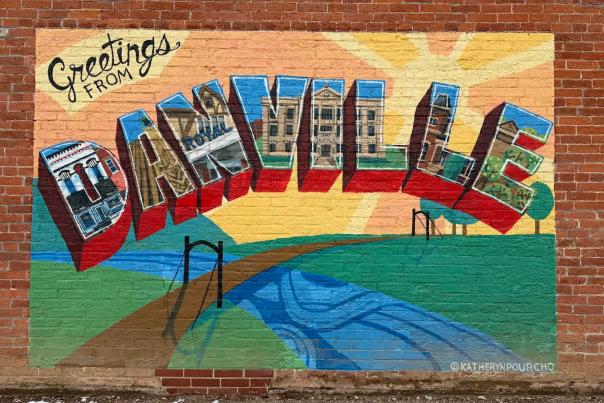 Danville southwest mural on the square