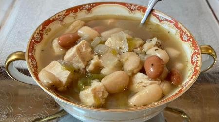 White Chicken Chili made fresh daily on Wednesday at Ms. B's Teas (Photo courtesy of Ms. B's Teas)