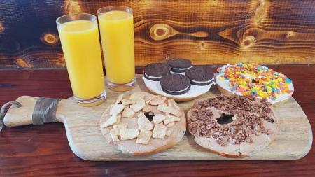 Breakfast flight at Best Friends Coffee and Bagels (Photo courtesy of Best Friends Facebook)