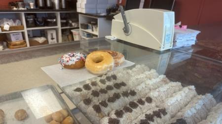 Donuts made fresh daily at Hilligoss Bakery