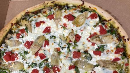 Pizza from Amo Pizza, photo courtesy of Amo Pizza's Facebook page