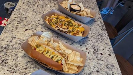 Food at Divot Golf Factory in Brownsburg, Indiana