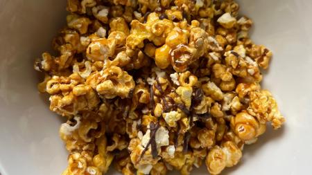 Chocolate Carmel Popcorn from PopAKernel