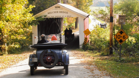 Exploring the 31 covered bridges of Parke County is a great way to step back in time, especially during the fall months. (Photo by Parke County Indiana on Facebook)