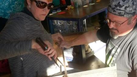 A lesson in glass art at Hot Blown Glass