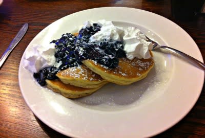Emmy's blueberry pancakes