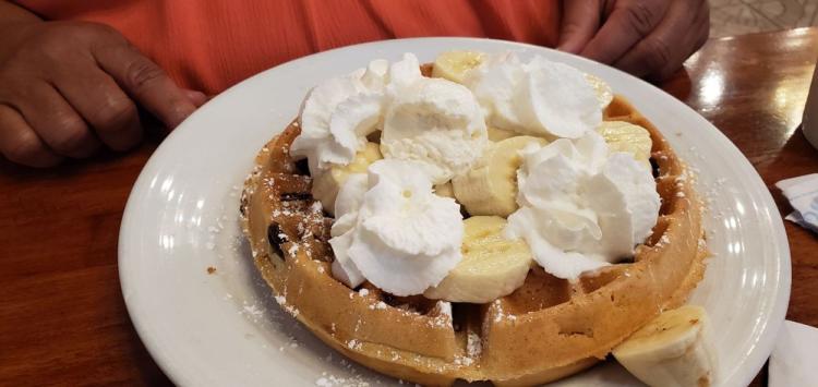 Maple Pecan Belgian Waffle at Emmy's (photo by Denise C. on Yelp)