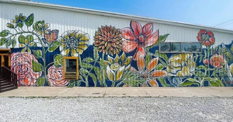 Mural in Clayton, Indiana (photo by Mill Creek Mural Project on Facebook)