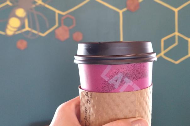 The Hazelnut Cappuccino Tea at The Beehive is a must try