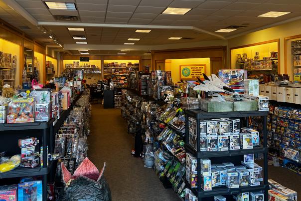 Entrance to D's Vintage Toys & Collectibles in the Shops & Perry Crossing in Plainfield