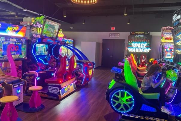 State-of-the-art arcade at Pinheads Brownsburg