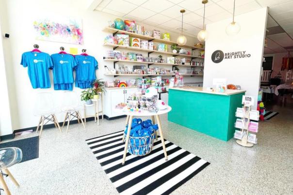Art supplies galore at Brightly Art Studio (Photo courtesy of Brightly)