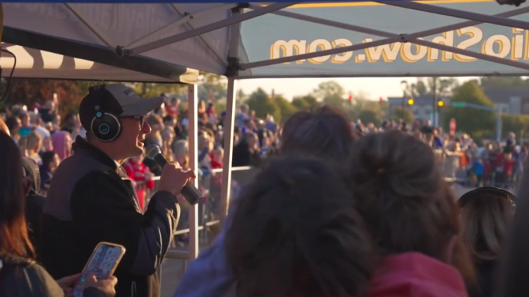 Dave Smiley at the Smiley Morning Show Pumpkin Drop