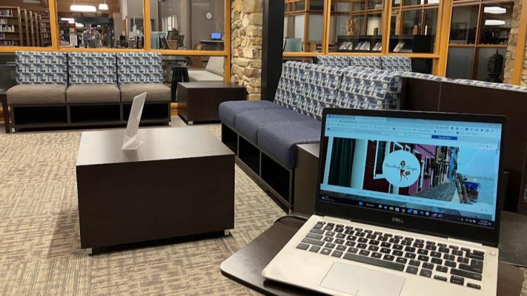 Comfortable Space to Work at the Avon Library