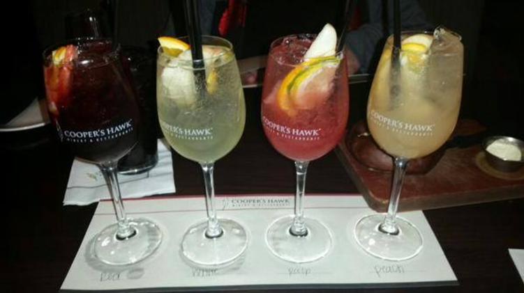 Drink Flights (Photo Courtesy of Cooper's Hawk Facebook page)