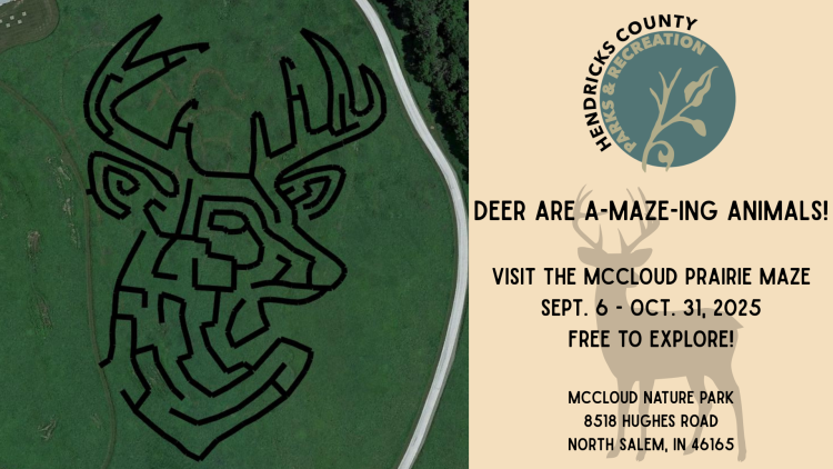Oh DEER! What an interesting prairie maze at McCloud Nature Park!