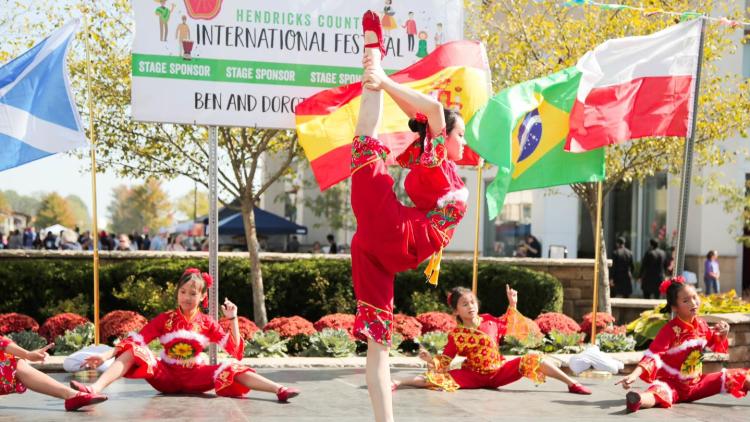 Dancing at the 2024 Hendricks County International Festival (Photo Courtesy of Hendricks County International Festival Facebook Page)