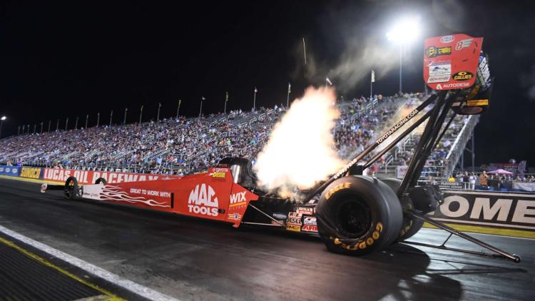 Top Fuel Dragster at NHRA U.S. Nationals at Lucas Oil Indianapolis Raceway Park