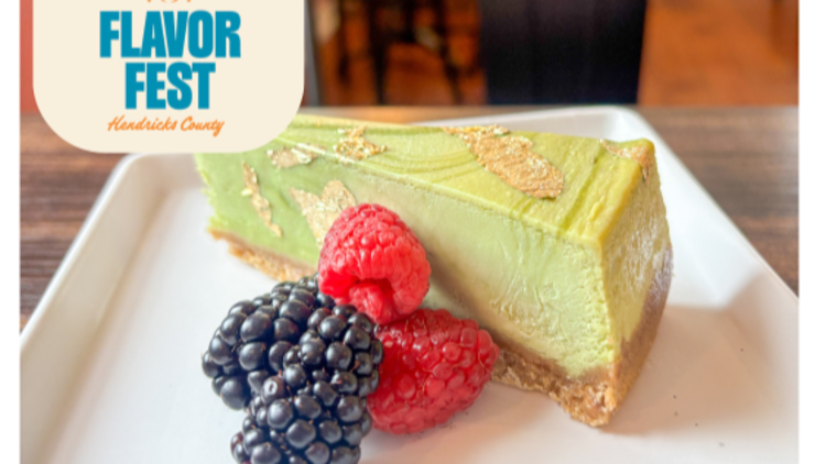 Green and gold--cheesecake never looked better!