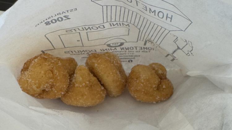 Apple Cider Mini Donuts at Hometown Mini Donuts