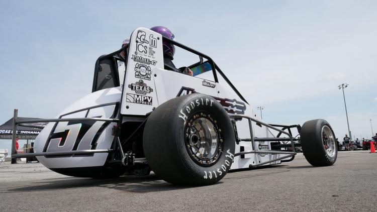 USAC Pavement Midget in the Pits at Lucas Oil Indianapolis Raceway Park
