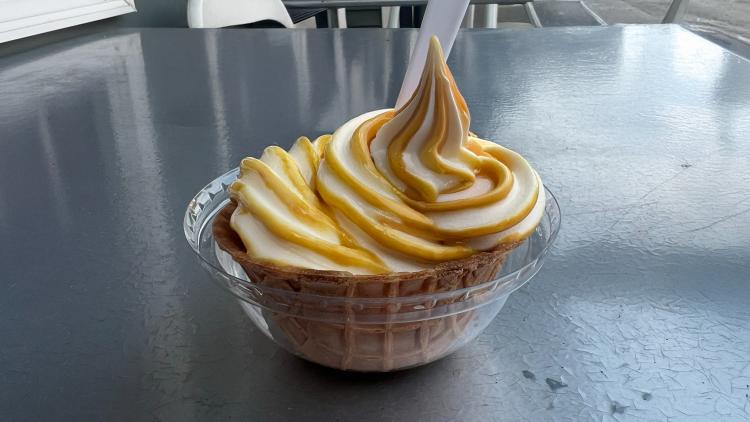 Peanut Butter Ice Cream from the Cup and the Cone in Amo, Indiana