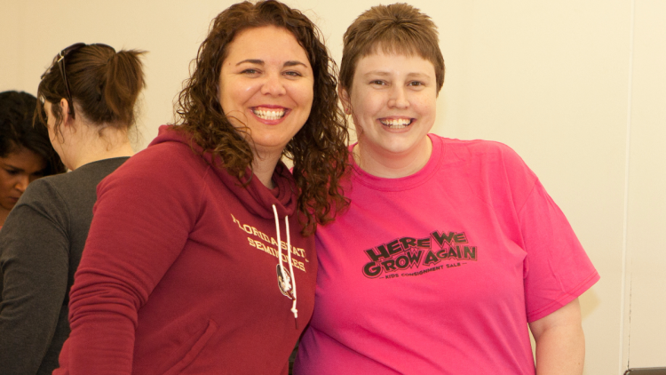 Volunteer Staff at Here We Grow Again Consignment Sale (Photo Courtesy of Here We Grow Again Facebook Website)