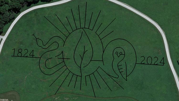 The 2024 McCloud Prairie Maze design