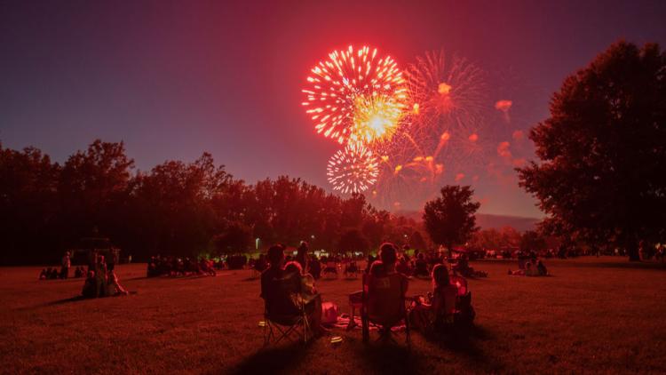 Hummel Park fireworks show in Plainfield