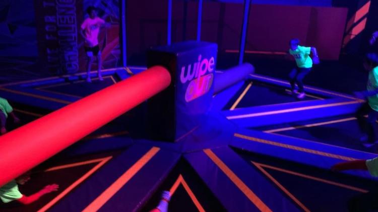 Wipeout; Photo Courtesy of the Sky Zone Plainfield Facebook Page