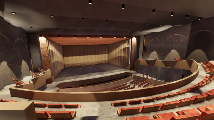 Hendricks Live! Performance Hall Rendering