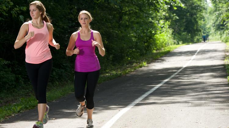 The B&O Trail is a popular spot for running, walking and bicycling.
