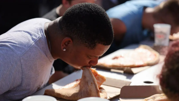How much of Perillo's Pizza can you eat? (Photo courtesy of North Salem Old Fashion Days on Facebook)