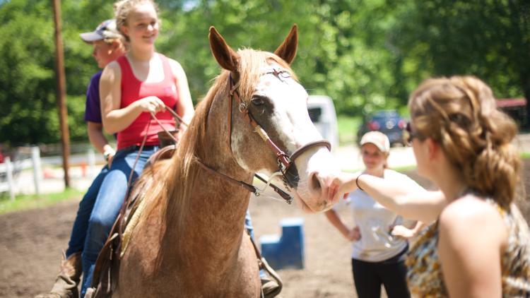 Summer Horseback Riding at Natural Valley Ranch in Brownsburg Indiana